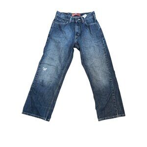 Levis 569 Loose Straight Jeans 14 Regular Medium Wash Denim Blue